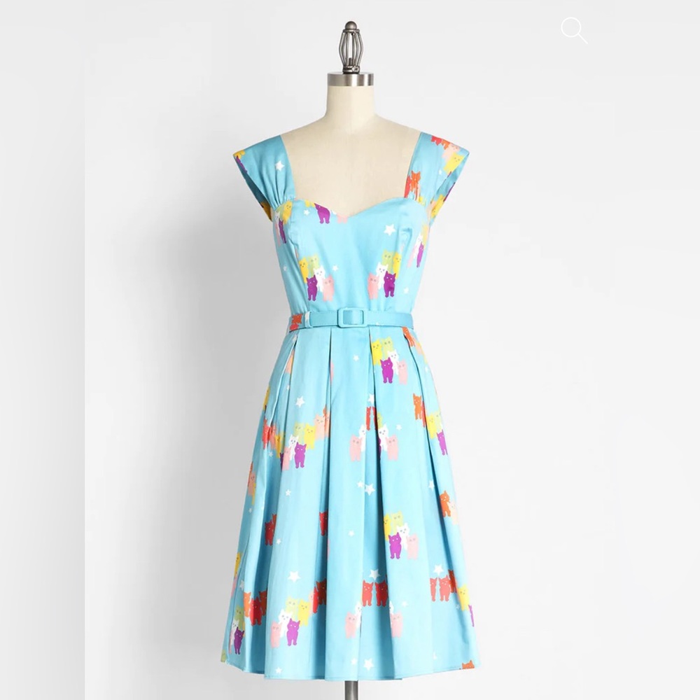 ModCloth Cat Swing Dress - worn ONCE - UK 24 / US 20 (2X)
